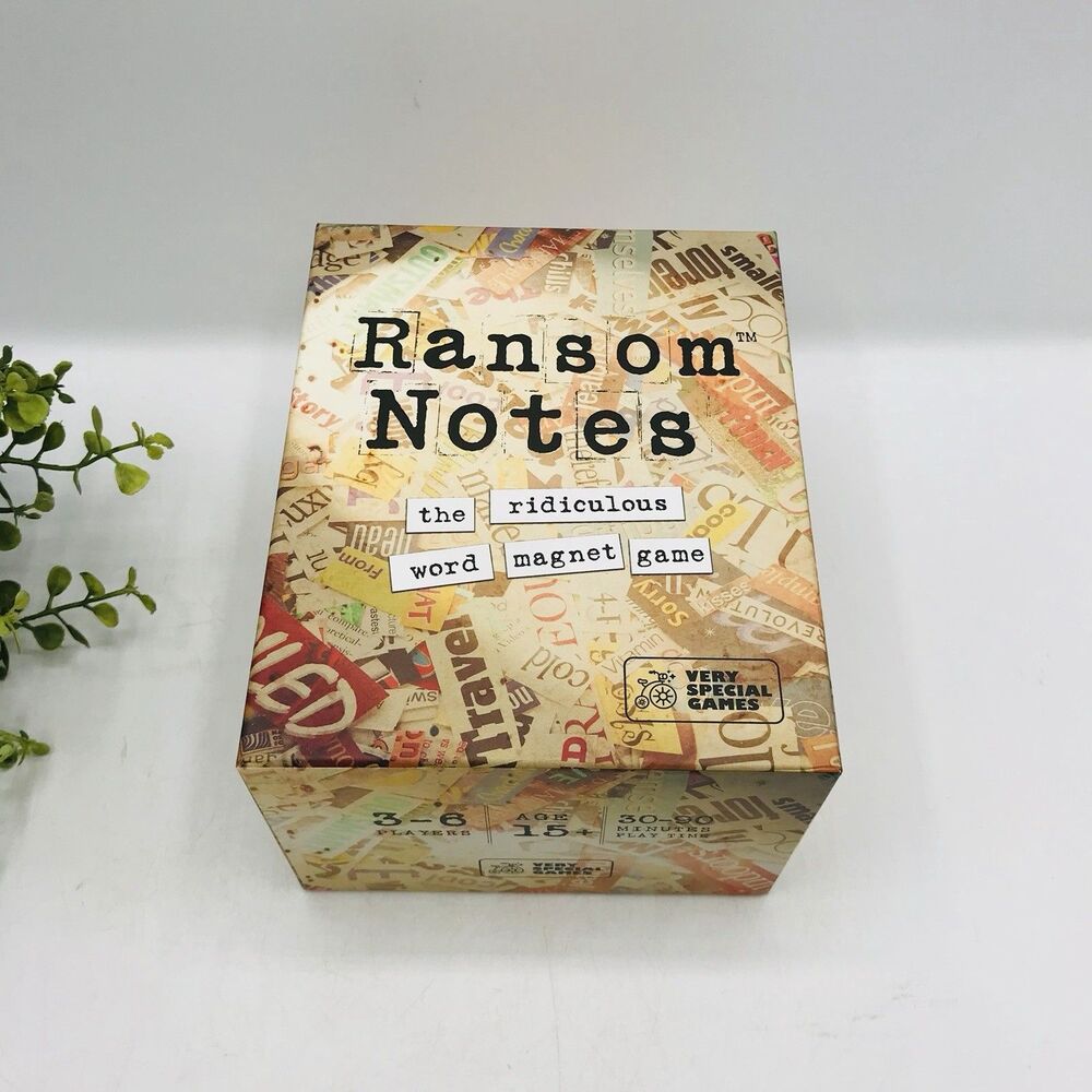 RANSOM NOTES The Ridiculous Word Magnet Game Complete